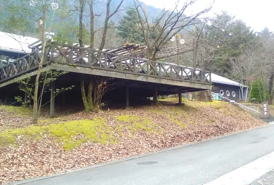 休憩スペースにはテラススペースもありますよー。