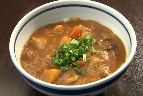 毎朝手作りされる「カレーうどん」