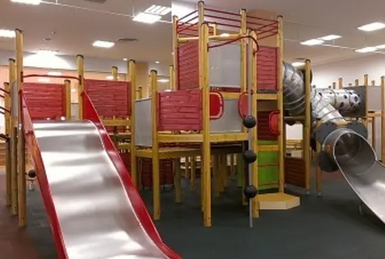 複合遊具でわくわく