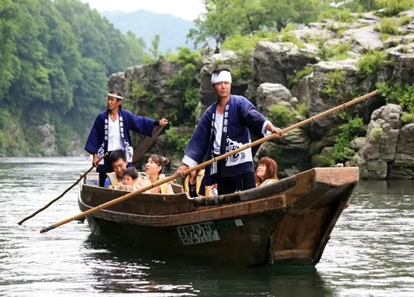 長瀞名物ライン下り！