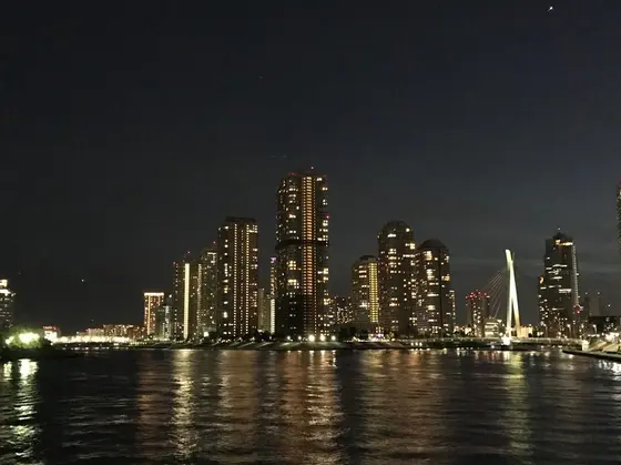 永代橋からの夜景
