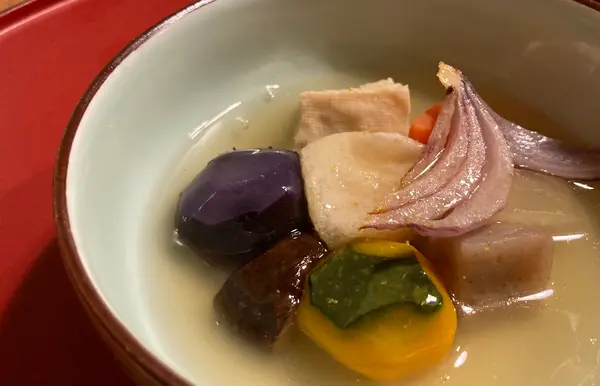 根菜の吉野本葛あんかけ