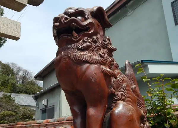 やはり狛犬さんも備前焼