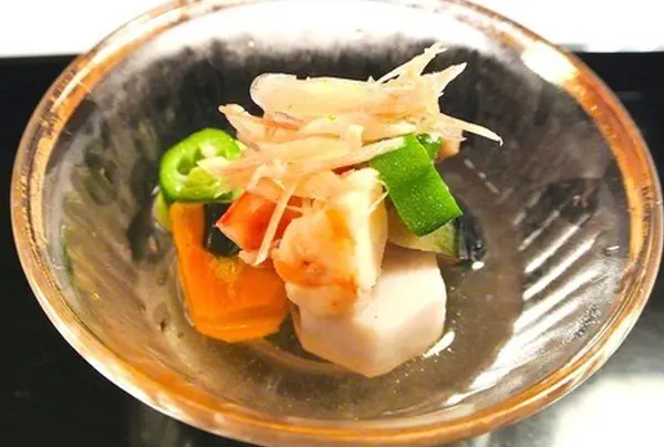 煮物：夏野菜の炊合せ