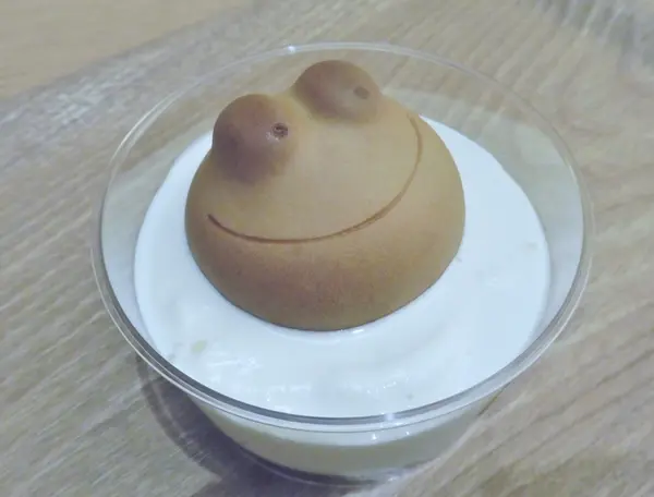 カエルのミルク風呂