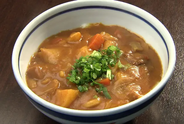 毎朝手作りされる「カレーうどん」