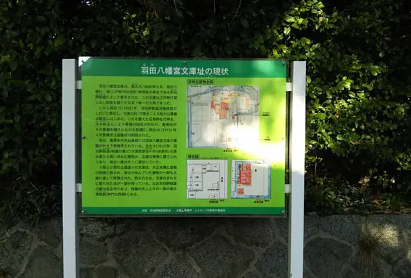 羽田八幡宮文庫址