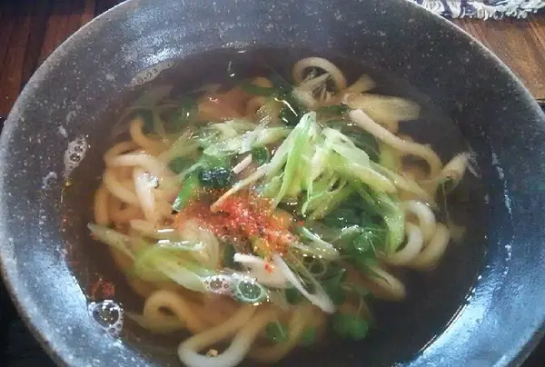 シャキシャキ「薬味うどん」！