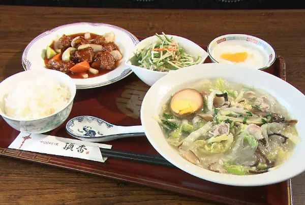 人気メニューは、太平燕がメインの「あいのり定食」