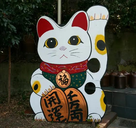 ベタに顔出し看板を
