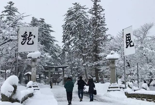 かなり上杉る街…米沢は今日も雪だった！