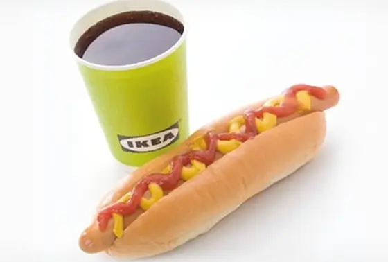 IKEA名物ホットドッグセット