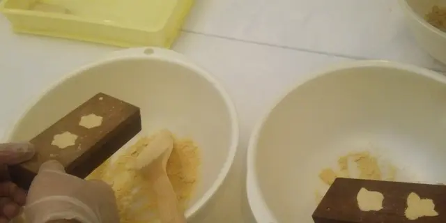 とろ～っと　とける　甘さ　”阿波和三盆糖　干菓子作り”　阿波市服部製糖所で”本物”を体験