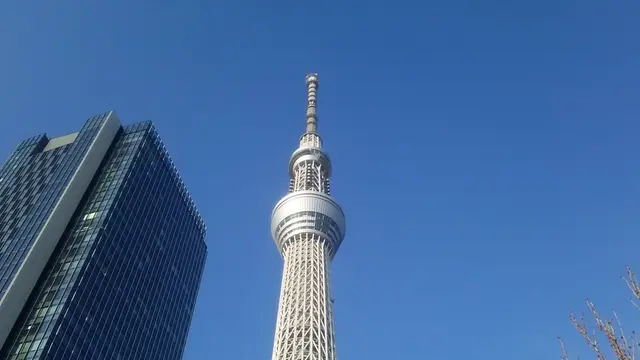 東京スカイツリー展望台から関東平野を一望