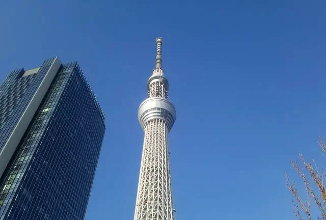 東京スカイツリー展望台から関東平野を一望