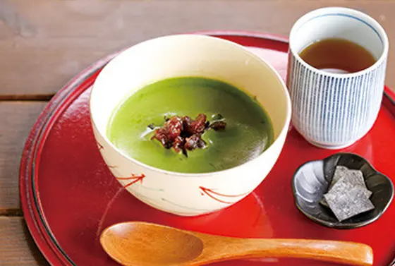 冷やし抹茶ぜんざい