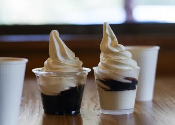 コーヒーゼリーソフト、プリンソフト