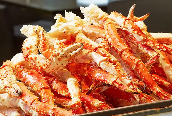 ハプナ名物「ゆで蟹」