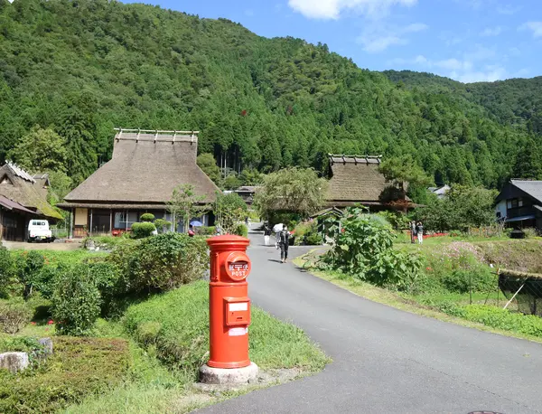 赤い丸ポスト