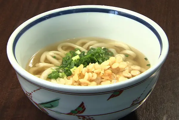 一番人気は「かけうどん」