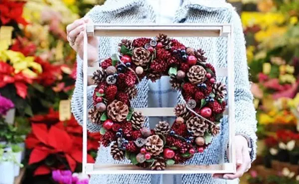 豪華なクリスマスリース