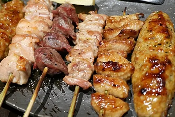ジューシーな焼き鳥