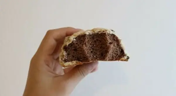 チョコチップメロンパンの中