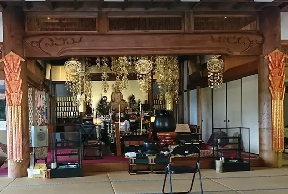 復元された観音さま