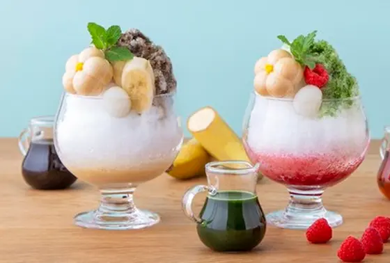 🍧「ほうじ茶ティラミスかき氷」「抹茶ティラミスかき氷」
