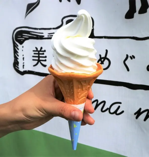 美山牛乳の美味しさ伝わるソフトクリーム